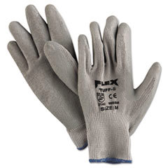 General Purpose Work Gloves: Medium, Latex Coated, Cotton Blend